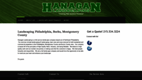 What Hanaganlandscaping.com website looked like in 2020 (3 years ago)