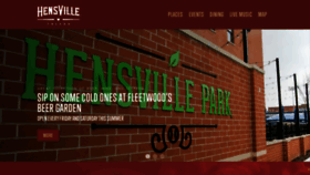 What Hensvilletoledo.com website looked like in 2020 (3 years ago)