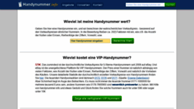 What Handynummer.info website looked like in 2020 (3 years ago)