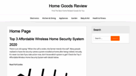 What Homegoodsreview.com website looked like in 2020 (3 years ago)
