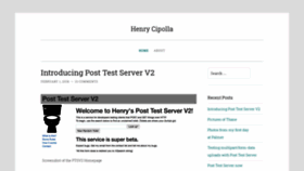 What Henrycipolla.com website looked like in 2020 (5 years ago)