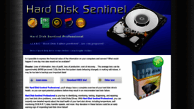 What Harddisksentinel.com website looked like in 2020 (3 years ago)