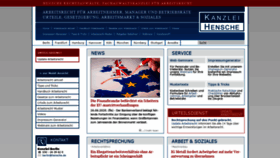 What Hensche.de website looked like in 2020 (3 years ago)