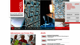 What Hotel-madeleine.de website looked like in 2020 (3 years ago)