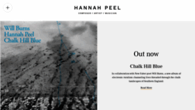 What Hannahpeel.com website looked like in 2020 (3 years ago)