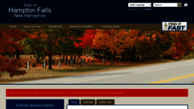 What Hamptonfalls.org website looked like in 2020 (4 years ago)