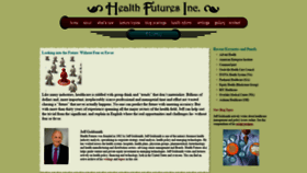 What Healthfutures.net website looked like in 2020 (3 years ago)