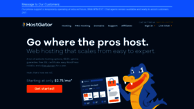 What Hostgator.com website looked like in 2020 (3 years ago)
