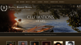 What Hartleyfuneralhomes.com website looked like in 2020 (3 years ago)