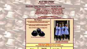 What Hatshapers.com website looked like in 2020 (3 years ago)