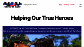 What Heroesinaction.org website looked like in 2020 (3 years ago)
