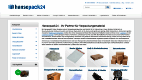 What Hansepack24.com website looked like in 2020 (3 years ago)