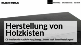 What Holzkistenfabrik.de website looked like in 2020 (3 years ago)