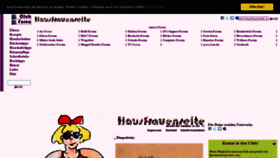 What Hausfrauenseite.de website looked like in 2020 (3 years ago)