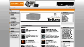 What Hifi4all.dk website looked like in 2020 (3 years ago)