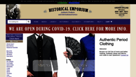 What Historicalemporium.com website looked like in 2020 (3 years ago)