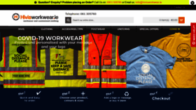What Hivisworkwear.ie website looked like in 2020 (3 years ago)