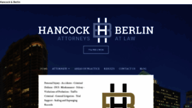 What Hancockberlin.com website looked like in 2020 (3 years ago)