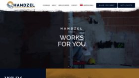 What Handzel.com website looked like in 2020 (3 years ago)