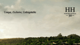 What Hunterhotels.com website looked like in 2020 (5 years ago)