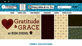 What Henryglassfabrics.com website looked like in 2020 (3 years ago)
