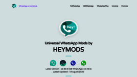 What Heymods.com website looked like in 2020 (3 years ago)