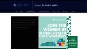 What Hopkinsglobalhealth.org website looked like in 2020 (3 years ago)