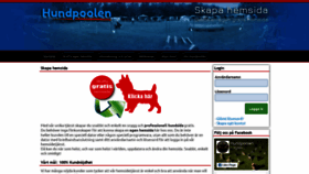 What Hundpoolen.nu website looked like in 2020 (3 years ago)