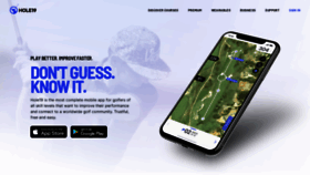 What Hole19golf.com website looked like in 2020 (3 years ago)