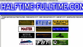 What Halftime-fulltime.com website looked like in 2020 (3 years ago)