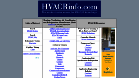 What Hvacrinfo.com website looked like in 2020 (3 years ago)