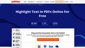 What Highlight-pdf.pdffiller.com website looked like in 2020 (3 years ago)