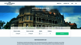 What Hotelsofshimla.com website looked like in 2020 (3 years ago)