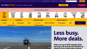What Holidayextras.com website looked like in 2020 (3 years ago)