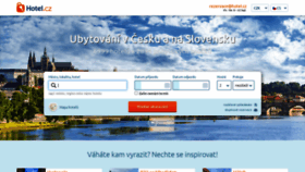 What Hotel.cz website looked like in 2020 (3 years ago)