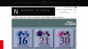 What Houseofcards.co.uk website looked like in 2020 (3 years ago)
