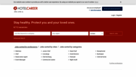 What Hotelcareer.com website looked like in 2020 (3 years ago)