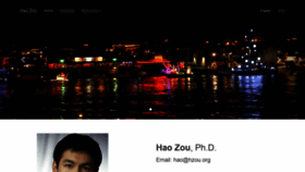 What Hzou.org website looked like in 2020 (3 years ago)