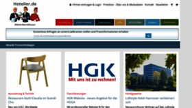 What Hotelier.de website looked like in 2020 (3 years ago)