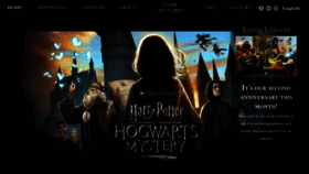 What Harrypotterhogwartsmystery.com website looked like in 2020 (3 years ago)