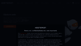What Hosterion.ro website looked like in 2020 (3 years ago)