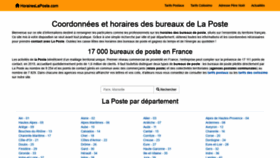 What Horaireslaposte.com website looked like in 2020 (3 years ago)