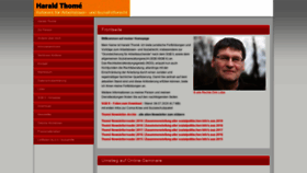 What Harald-thome.de website looked like in 2020 (3 years ago)