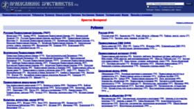 What Hristianstvo.ru website looked like in 2020 (3 years ago)