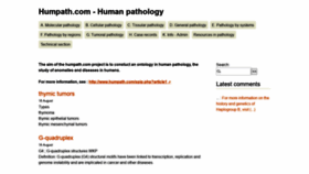 What Humpath.com website looked like in 2020 (3 years ago)