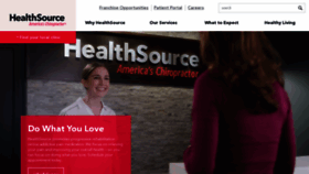 What Healthsourcechiro.com website looked like in 2020 (3 years ago)
