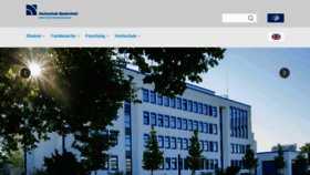 What Hs-niederrhein.de website looked like in 2020 (3 years ago)