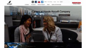 What Hondajet.com website looked like in 2020 (3 years ago)