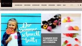 What Hussel.de website looked like in 2020 (3 years ago)