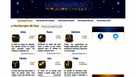 What Horoscopo.eu website looked like in 2020 (3 years ago)